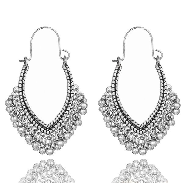 

vintage dangle drop earrings ethnic golden silver color hanging for women female party wedding jewelry ornaments accessories