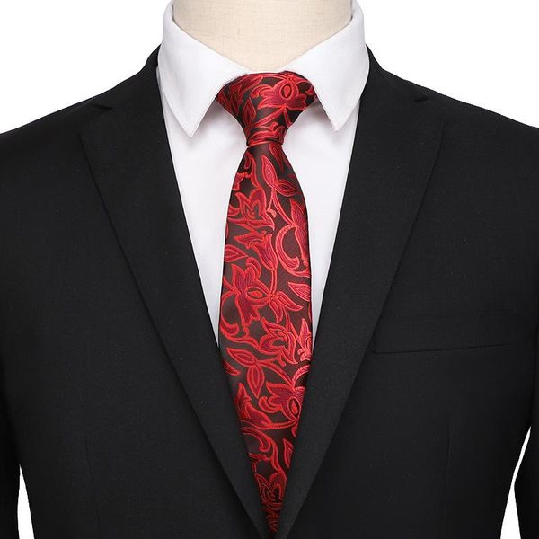 

bow ties red dots men's lazy tie shirt formal wear business jacquard shaped, Black;gray