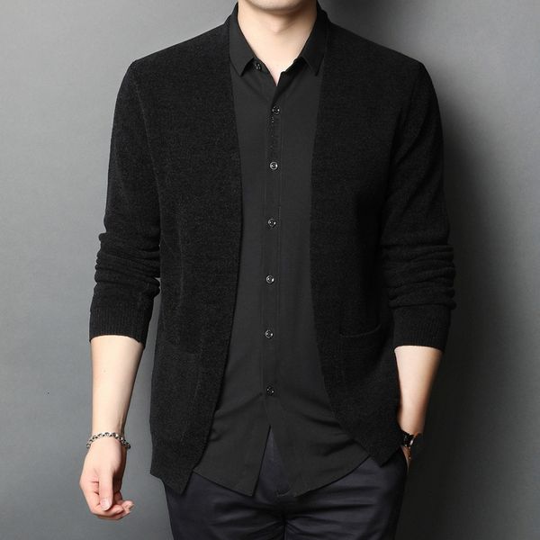 

knit sweater 2021 men's coat casual two piece set, White;black