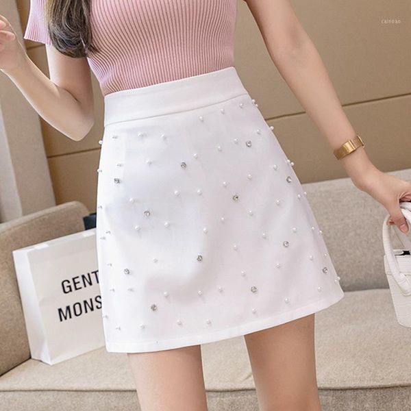 

skirts white beaded for women in summer 2021, Black