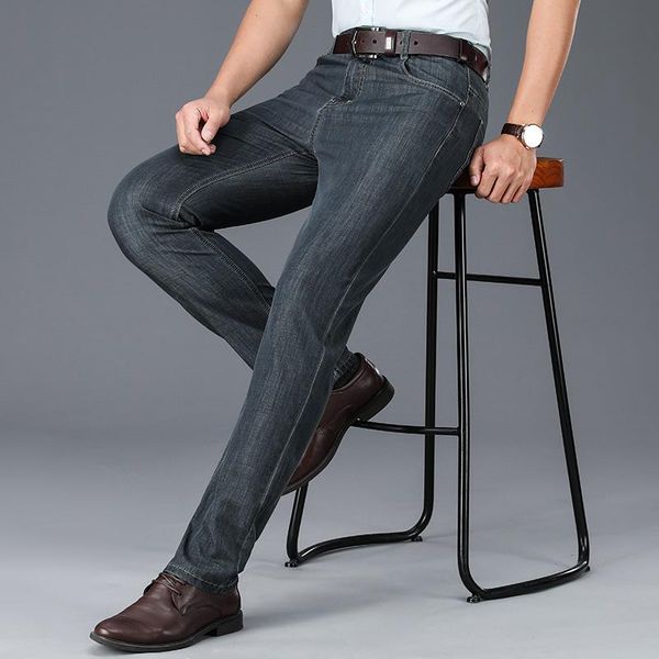 

jeans homme men skinny slim fit black blue denim spijkerbroeken heren biker stretch pants trousers casual distressed men's