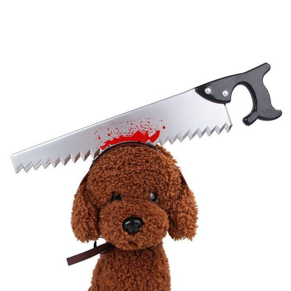 

dog apparel halloween pet axe saw scissors design cosplay hairbands