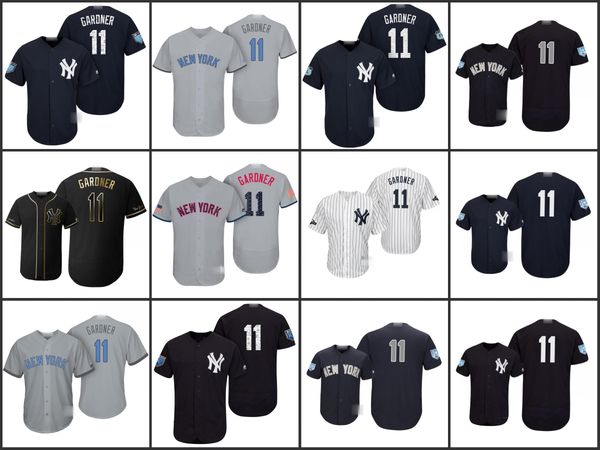

new york yankees men 11 brett gardner women youth jerseys, Black;red