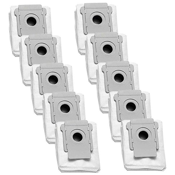 

vacuum cleaners replacement 10 pack for i7 i7+ plus s9 s9+ series parts, clean base automatic dirt disposal bags