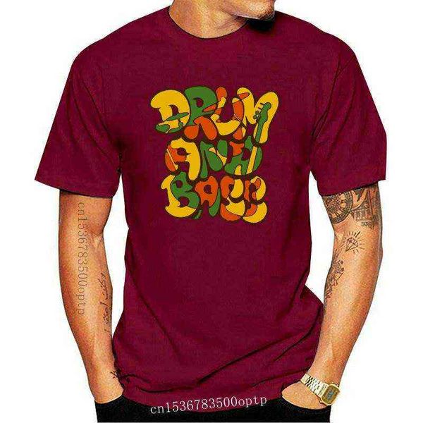 Nuova maglietta da uomo con citazione Rastafari Drum And Bass T-shirt grafica vintage G1217