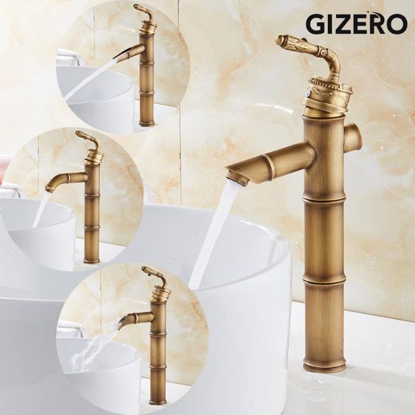 

bathroom sink faucets tall basin faucet antique brass single handle mixer tap and cold water bamboo design taps zr238