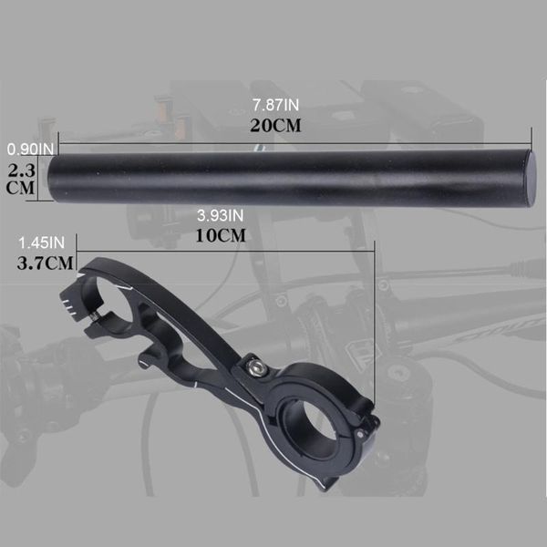 

car & truck racks bike handlebar extender double extension carbon fiber mount holder with aluminum alloy bracket space saver