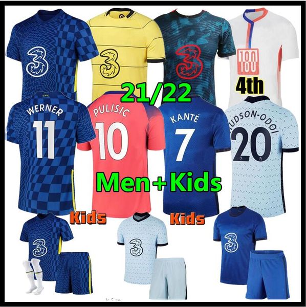 

cfc soccer jersey pulisic ziyech havertz kante werner abraham chilwell mount jorginho 2021 2022 giroud football shirt 20 21 22 home away thr, Black;yellow