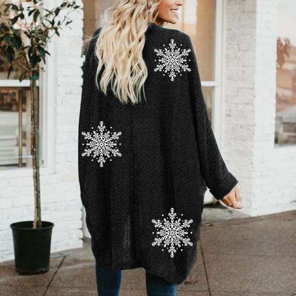 

women's trench coats fashion elegant temperament women loose bat version korean long sleeve christmas print open front cardigan outerwe, Tan;black