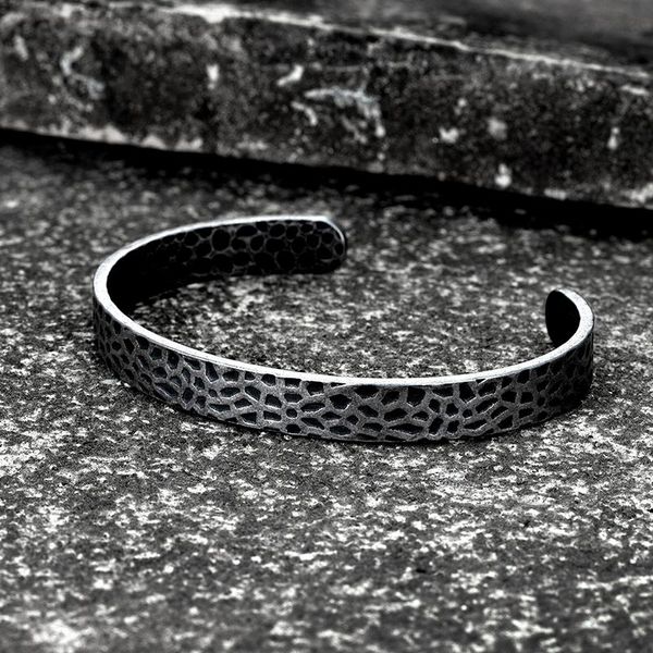 

bangle leopard print retro concave bracelet creative distressed all-match girlfriend black point woman men's