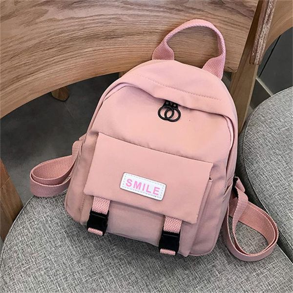 

backpack female small fresh canvas women solid color school backpacks for teenagers bag travel shoulder bags