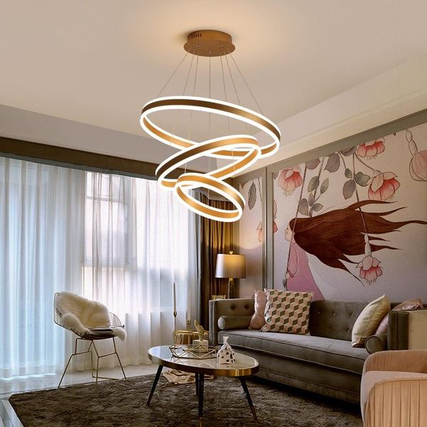 

pendant lamps circular double sided led lamp living room dining bedroom study chandelier business & office lighting