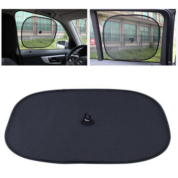

car sunshade dewtreetali 2pcs/set black side sun shades rear window sunshades cover mesh visor shield screen interior uv protection