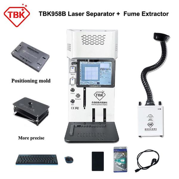 

power tool sets tbk 958b laser engraving machine with extractor smart phone repair for 12pro max x xr 8g 8plus back glass separating