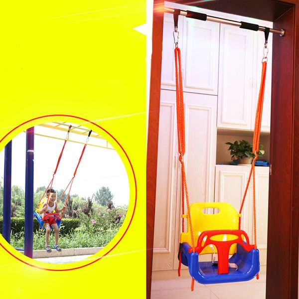 

hard seat child kids stable pvc garden swing hanging seat height adjustable for indoor/outdoor game play board swing chair