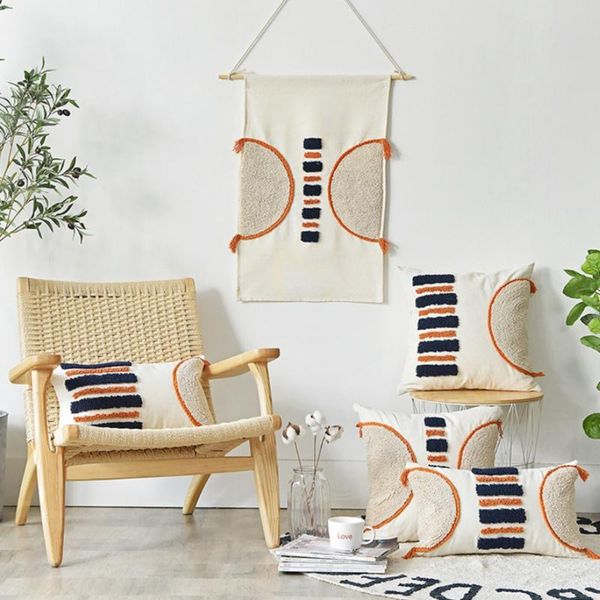 

cushion/decorative pillow ethnic tribal boho woven tufted cushion super soft sham for sofa couch bedroom living decoration home
