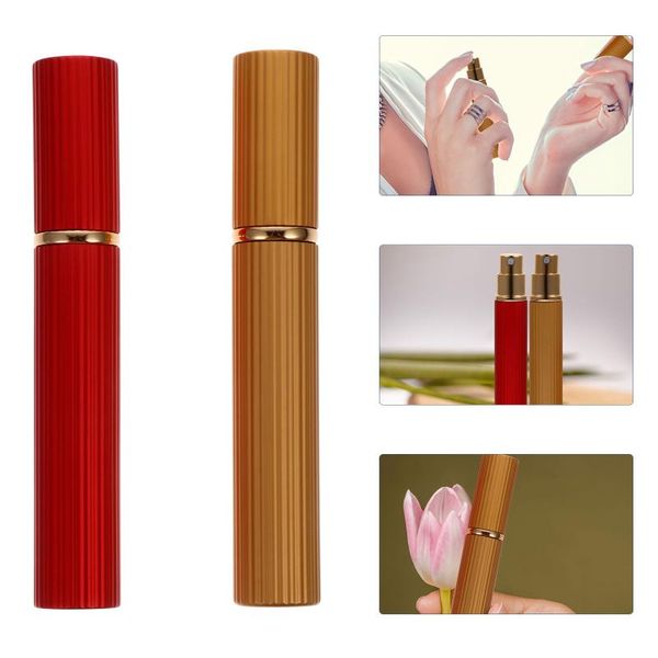 

storage bottles & jars 2pcs 8ml glass perfume spray mini travel atomizer