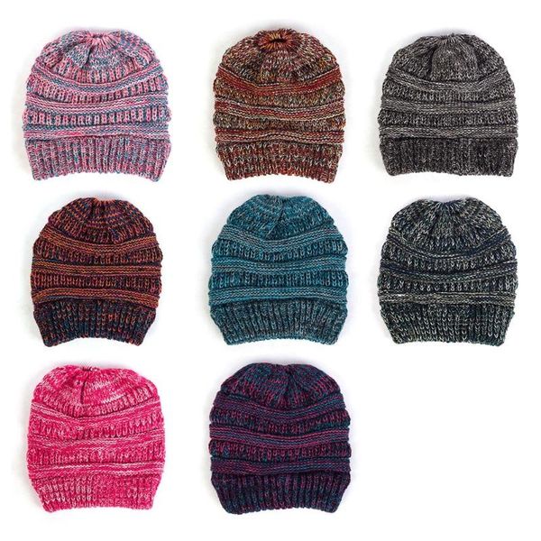 

beanie/skull caps kenshelley winter horsetail hat warm female cap for womens foldable knitted casual beanies thick outdoor, Blue;gray