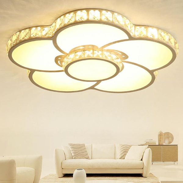 

ceiling lights lamp crystal flowers sitting room dining-room marriage bedroom contemporary and contracted led home light