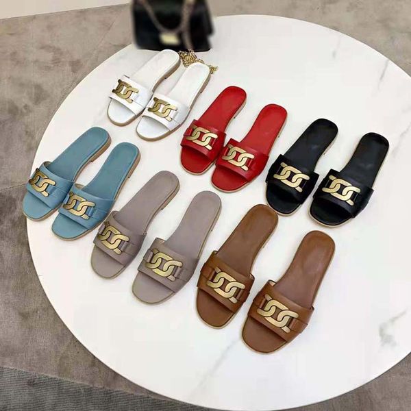 

fashion women sandals selling slippers woman slipper metal decoration shoes slides sandal size 35-40 by shoe008 02, Black