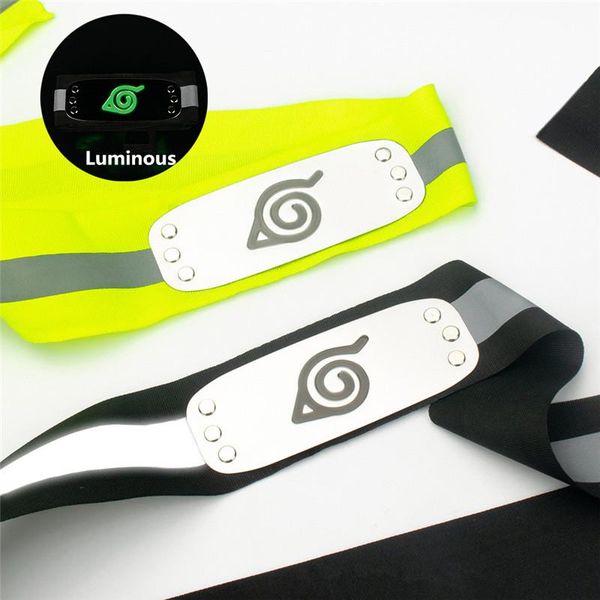 

hair clips & barrettes safe luminous naruted kakashi konoha headband cosplay costumes accessories itachi akatsuki armband toys props anime p, Golden;silver