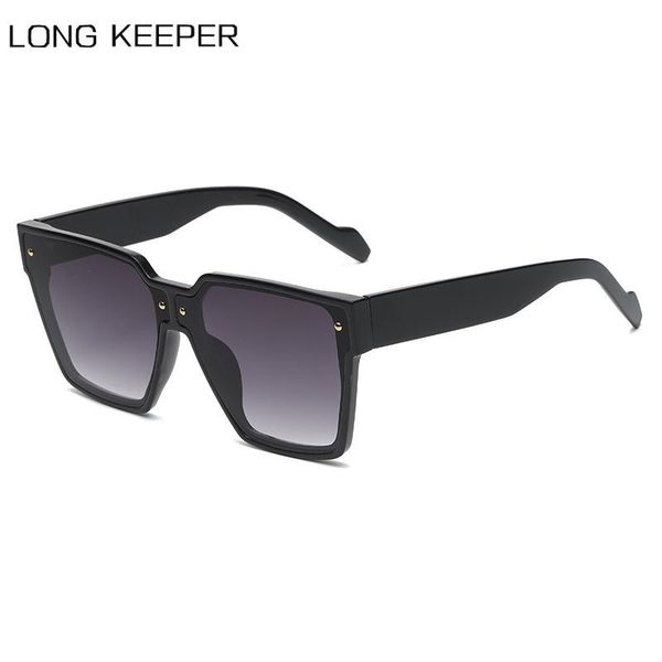 

sunglasses luxury oversized square women brand design retro rivets decoration sun glasses fashion gradient female oculos, White;black