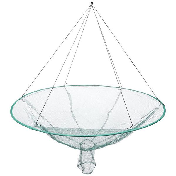 

fishing accessories 1pc round net open cage folding shrimp lobster pot