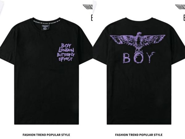 

fashion t shirt 21 gilded wings purple letters men's and women's short sleeve loose round neck lovers t eagle shirt, White;black