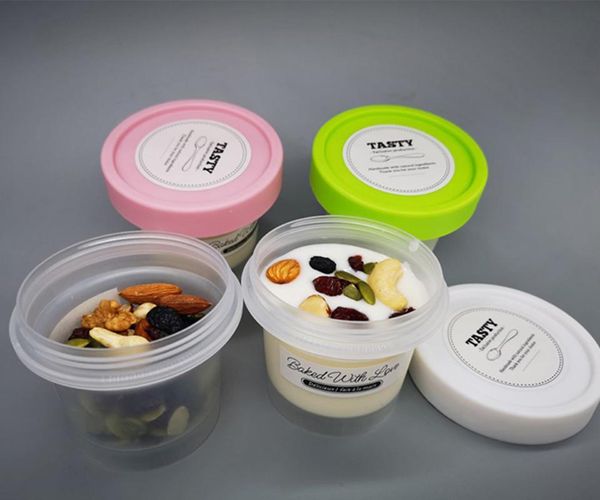 

disposable cups & straws creative custom colored plastic ice cream logo yogurt cup
