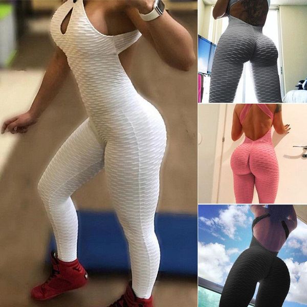 

yoga outfits 2021 women high elastic fitness sport pants rompers slim running tights sportswear sports trousers clothing, White;red