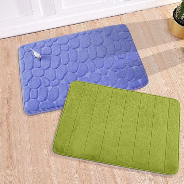 

bath mats coral fleece embossed bathroom mat non-slip carpet wash basin bathtub side shower room door memory foam pad