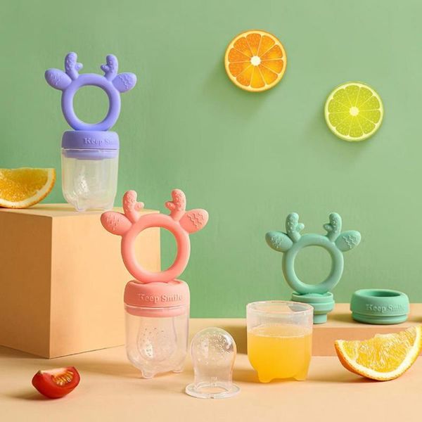 

pacifiers# 1 set fruit feeder lovely shape multifunctional bpa baby vegetables feeding pacifier for boys girls