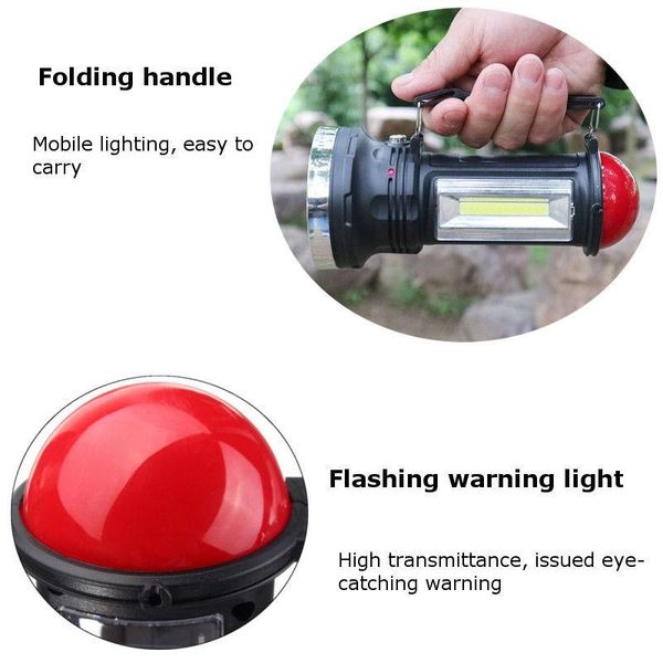 

portable solar power cob led outdoor emergency camping lantern lamp drop lanterns