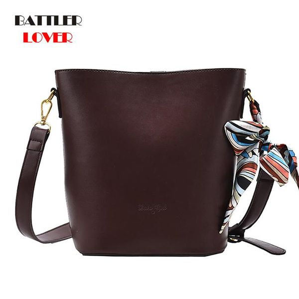 

vintage leather shoulder handbags for women 2021 casual large capacity crossbody messenger bag female luxury big bucket totes bags