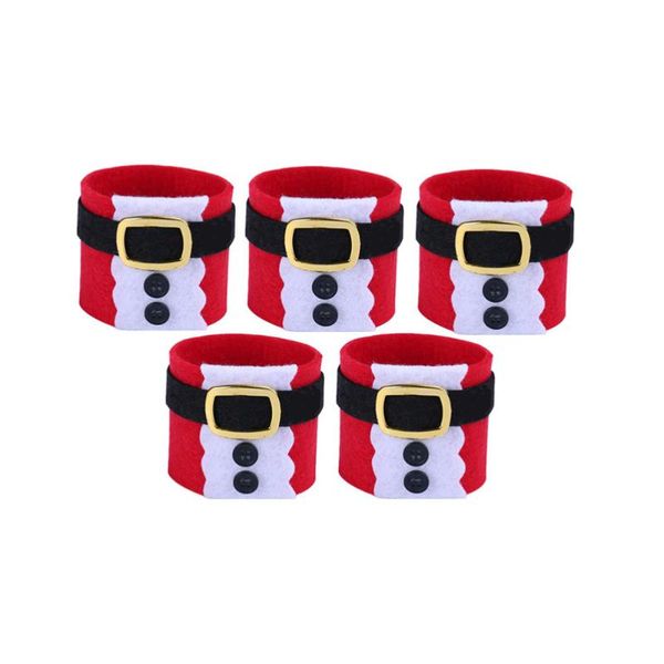 

napkin rings 8pcs christmas belt buckle ring restaurant banquet decor