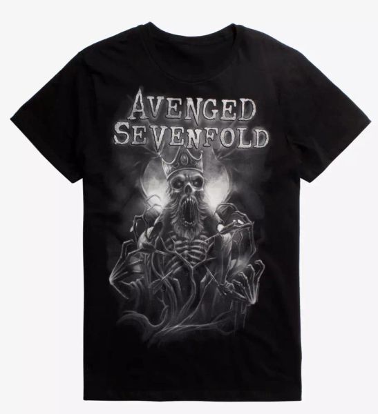 

Avenged Sevenfold UNDEAD KING T-Shirt NWT Authentic & Licensed, White;black