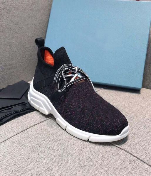 

mens casual shoes loafer flat sock flat shoe lace-up sneakers black luxury designer shoees with box