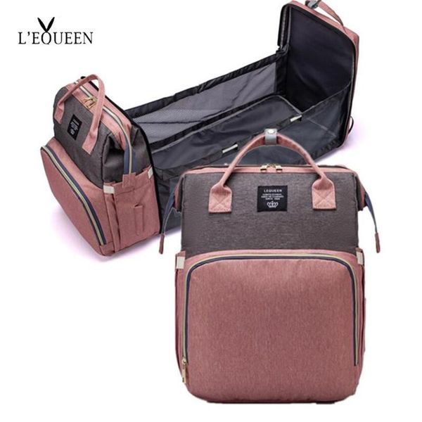 

large capacity diaper bag baby bed backpack multifunctional maternity nursing and handbag hooks stroller add bags