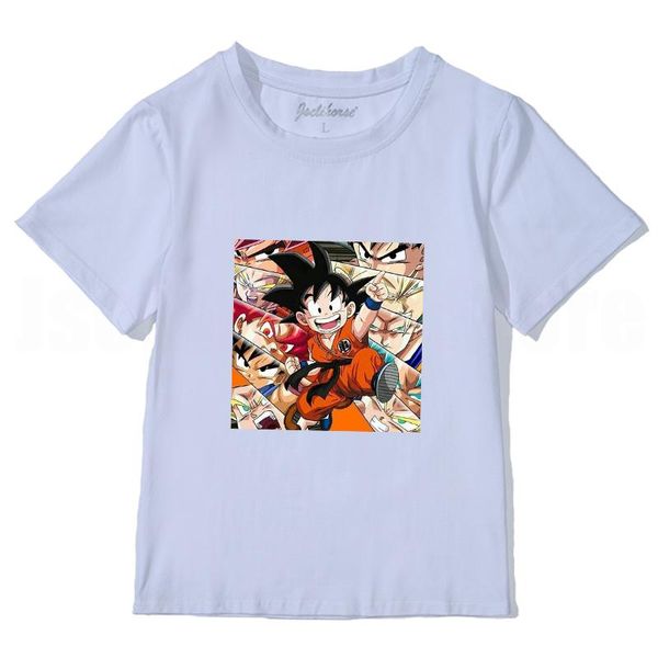 

women's t-shirt ladies summer clothes fashion retro colorful anime print short sleeve casual street hip hop style, White