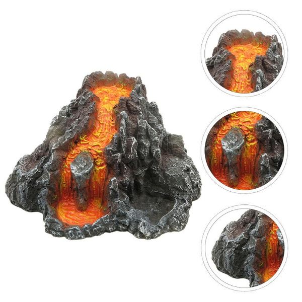 

decorations aquarium resin lava volcano decor fish tank artificial craft