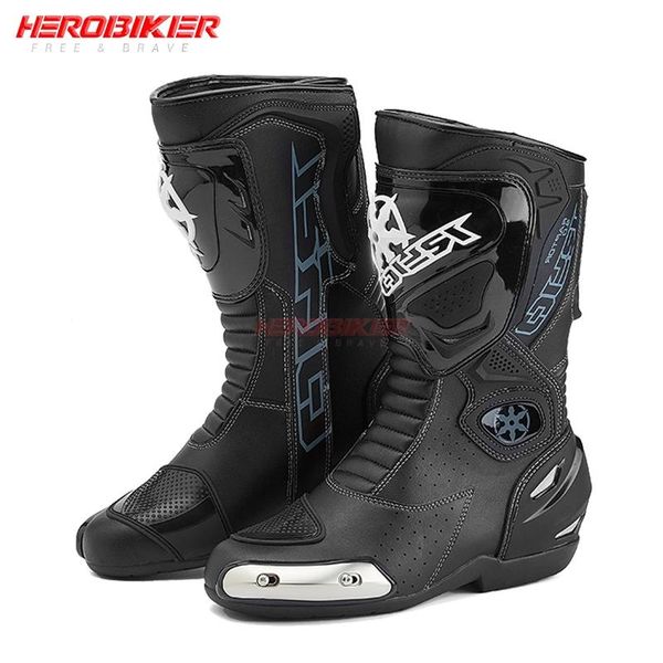 

motorcycle footwear boots men moto four season racing motocross off-road breathable motorbike non-slip shoes profession riding botas