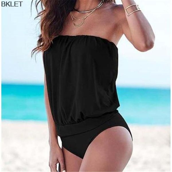 

women's swimwear 2021 summer women one piece solid bathing suits maillot de bain femme bikini set swimsuits 6 color, White;black