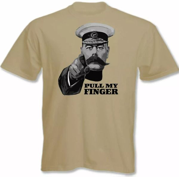 

lord kitchener pull my finger men t-shirt funny wwii war poster fart, White;black