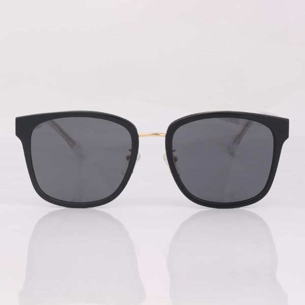 

sunglasses metal trim square for men with clear temples, White;black