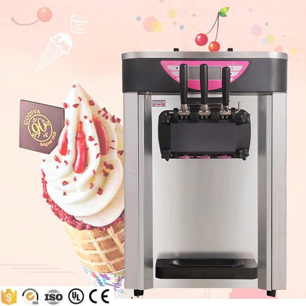 

ice cream making machine commercial 2 + 1 mixed flavor desksoft mini milk shake