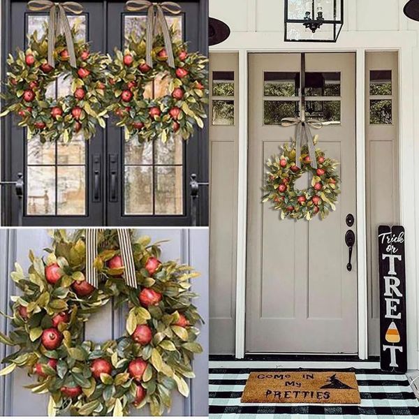 

party favor realistic artificial pomegranate autumn decorative wreath halloween thanksgiving decoration ornament