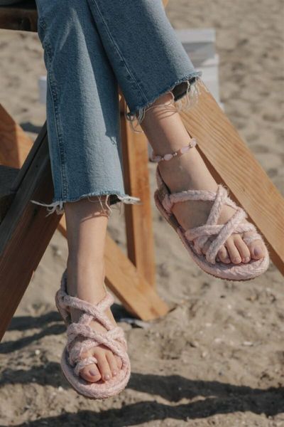 

organic sandals pink, Black