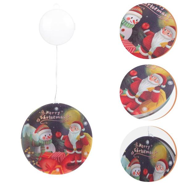 

christmas decorations 1pc led hanging light round window decor
