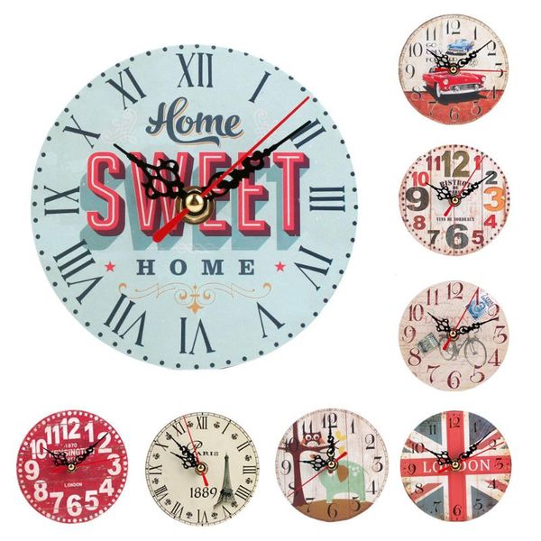 

vintage style silent antique wood wall clock a clocks