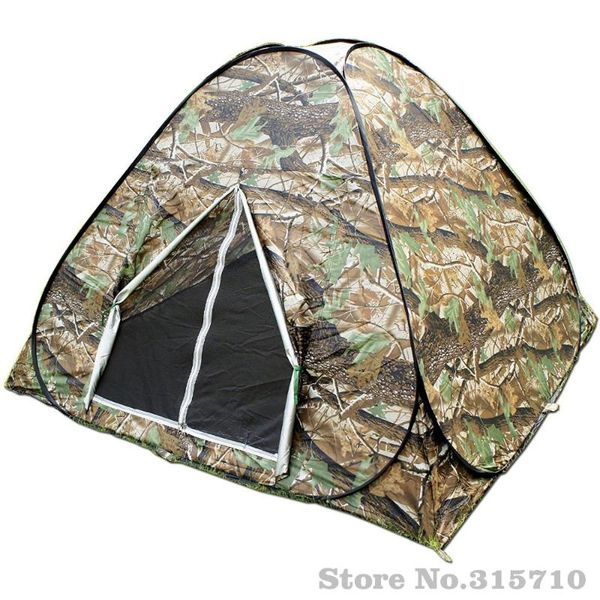 

tents and shelters 3-4persons up tent in low price for outdoor travel camping two camouflage color fold a round carry bag easy